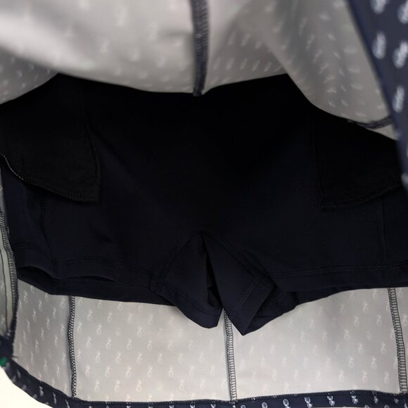 RLX RALPH LAUREN Skort Girls L (12-14) Navy Elite Wicking Pineapple Pull On - Picture 6 of 14